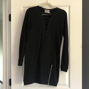 Black sweater dress